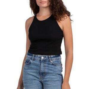 NIA
Ribbed Racer Tank Top